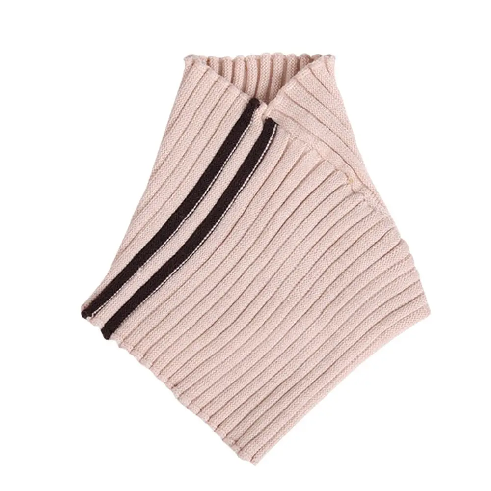 Fashion Winter Knitted Fake Collar Warm Windproof Scarf Soft Detachable Neck Warmer Men Women