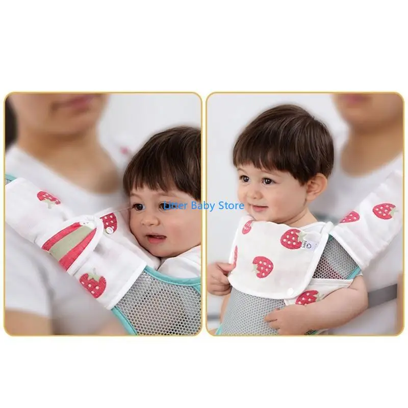 

N80C Baby Waist Stool Drool Bib Newborn Infants Teething Soft Cotton Pad Saliva Towel