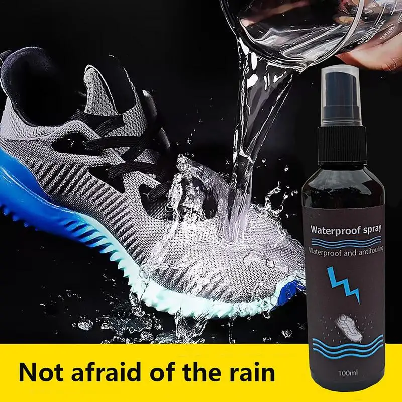 Waterproof Spray for Shoes 100ml Shoe Protector Spray Rainproof Nano Protection Stainproof Waterproof Boots Spray for Hunting