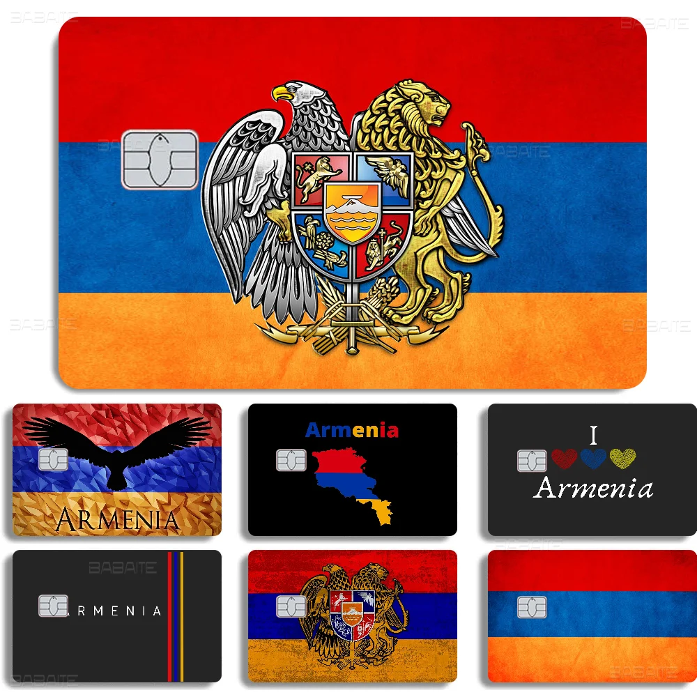 أرمينيا الأرمنية العلم 100٪ حار بيع أمين الائتمان الخصم البنك بطاقة حافلة بطاقة فيلم الجلد ملصق