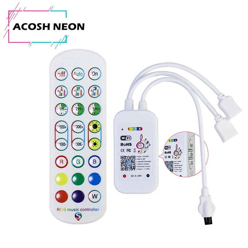 Bluetooth 40 Keys 16 Million Colors DC5-24V with Timer Mode for 5050 2835 Strip Wifi APP RGB Led Controller Music Control