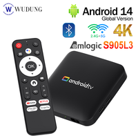 H96Max S905L3 Android TV Box 4K HD Smart Set Top Box Android 14 2.4 & 5G Dual Wifi Media Player Google Voice Assistant BT Remote