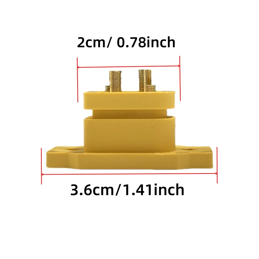 5/10/15pcs  XT60E-F Battery Connector Adapters; High Current Gold/Brass Plated Nickel Power Connectors for Remote Control Models