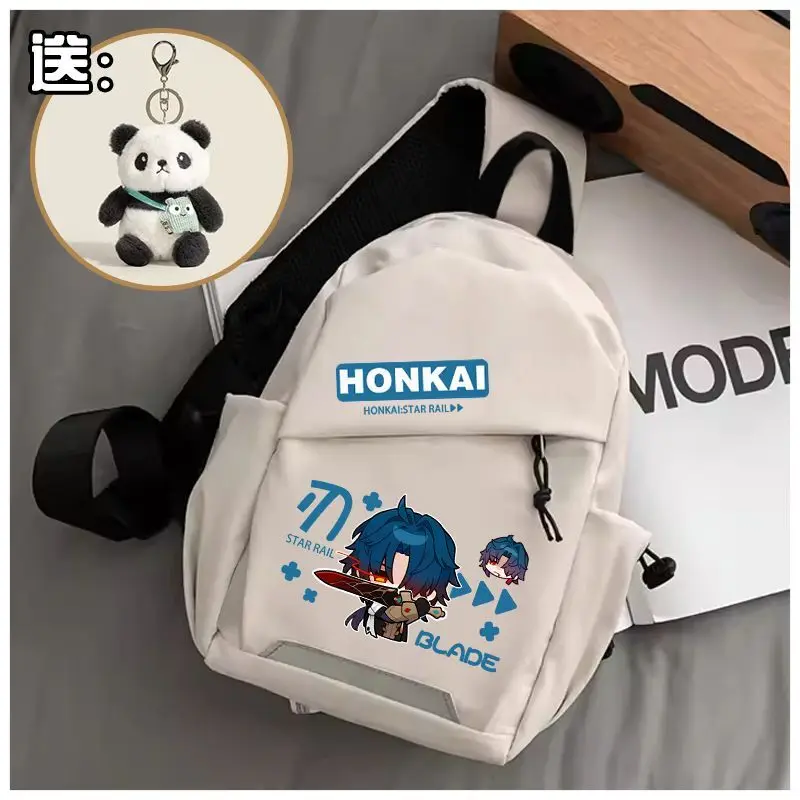 Honkai Star Rail Casual Trendy Chest Crossbody Liuying 2024 New Model Cycling Sports Large Capacity Bag Ani