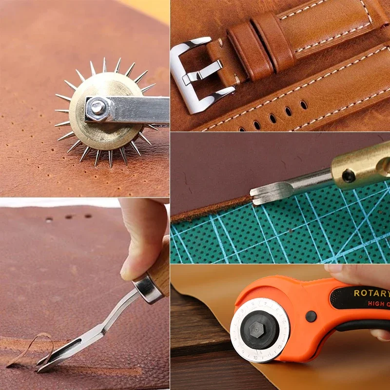 M125 Multifunction Leather Craft Tool Set for Leather DIY Hand Leather Tool
