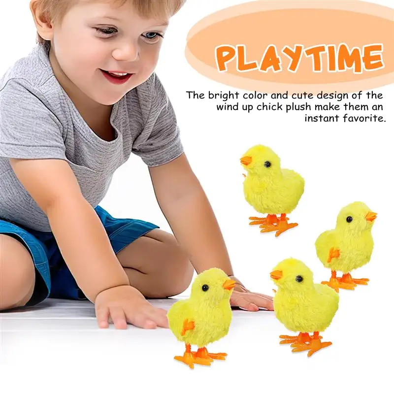 12 Pcs Cute Small Chicks Plush Chicken Walking Plush Chicks For Kids Goodie Bags Party Favors Easter Festival Decoration - Image 4