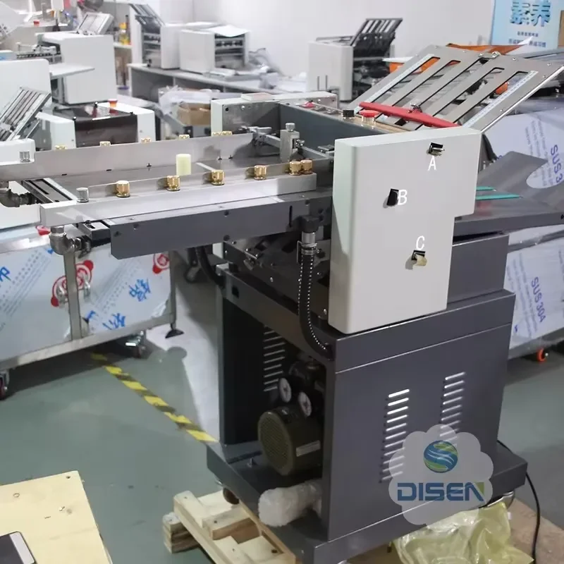 Automatic Paper Folding Machine for A4 to A0 Blueprint Printing Pocket Paper Book Cover with Air Filter Suction Feeding for