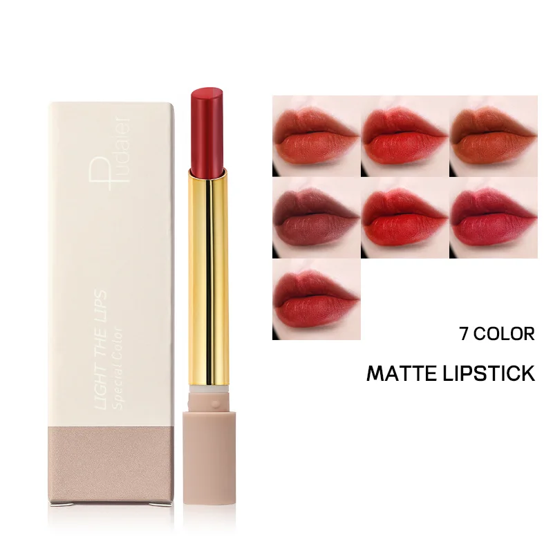 Kostenloser Versand Mini Samt Matte Lippenstift Lip Gloss Make-Up Lip Pigment Lange Einfach Zu Tragen Nicht-stick Tasse Lippenstift LipGloss kosmetik