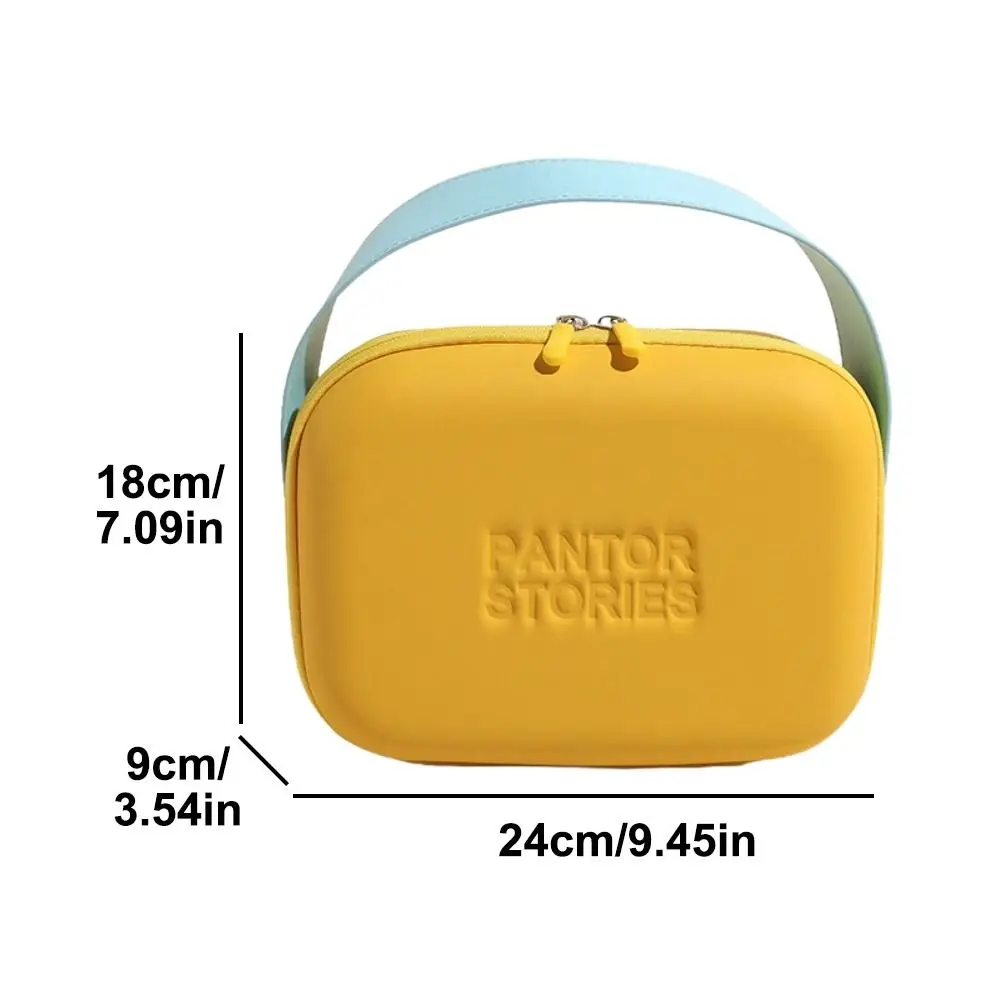 Portátil dopamina cor macaron saco cosmético pequeno fresco silicone saco de maquiagem do telefone móvel grande capacidade menina série sacos de lavagem