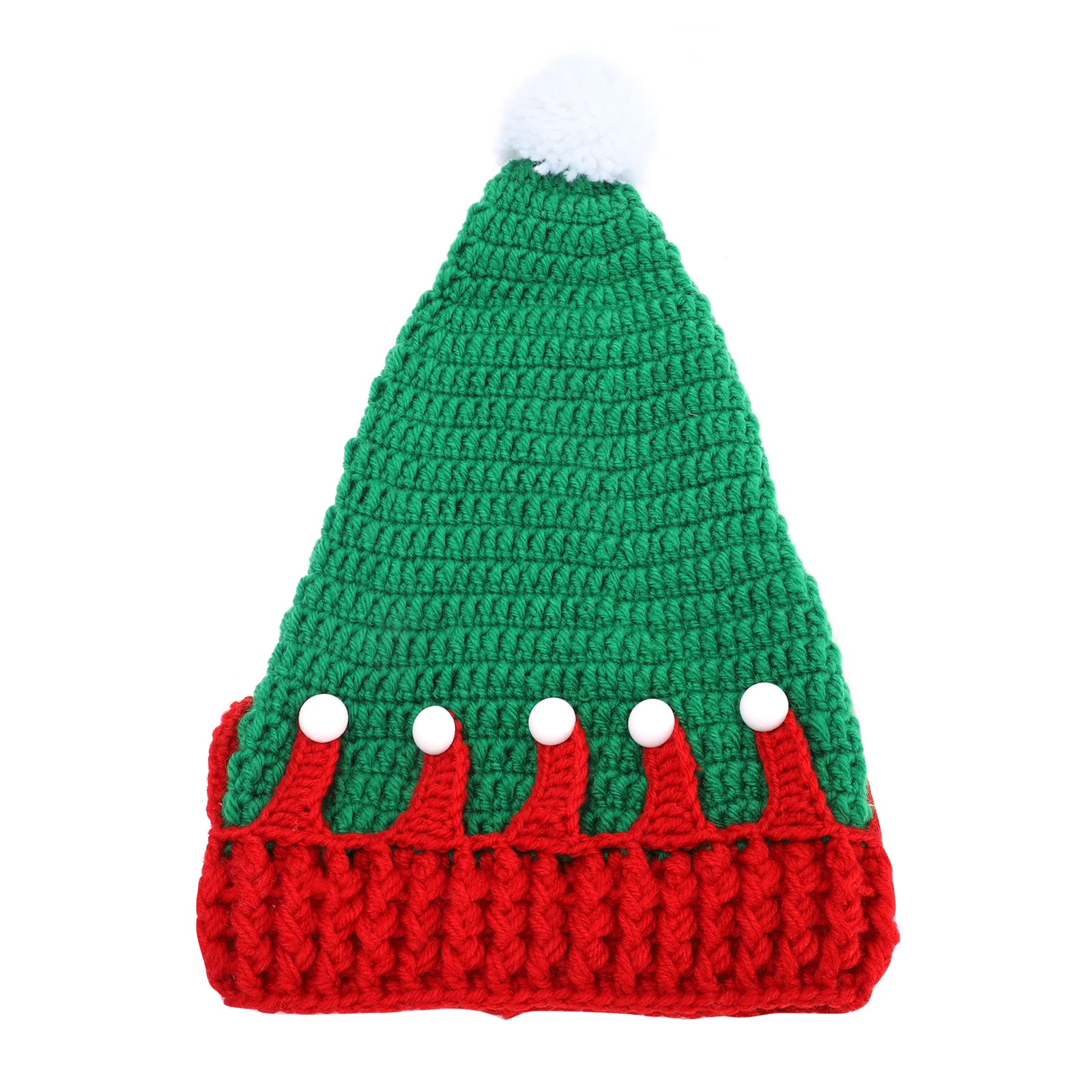 

Christmas Knitted Christmas Santa Hat Warm Crochet Festival Headdress Yarn Caps Santa Xmas Holiday Hats Winter Gifts