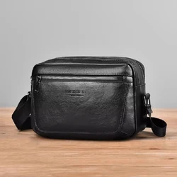 Brand Casual Solid Men Crossbody Bag Messenger Bag PU Leather Handbag Shoulder Bags Male Business Messenger Diagonal Chest Bag