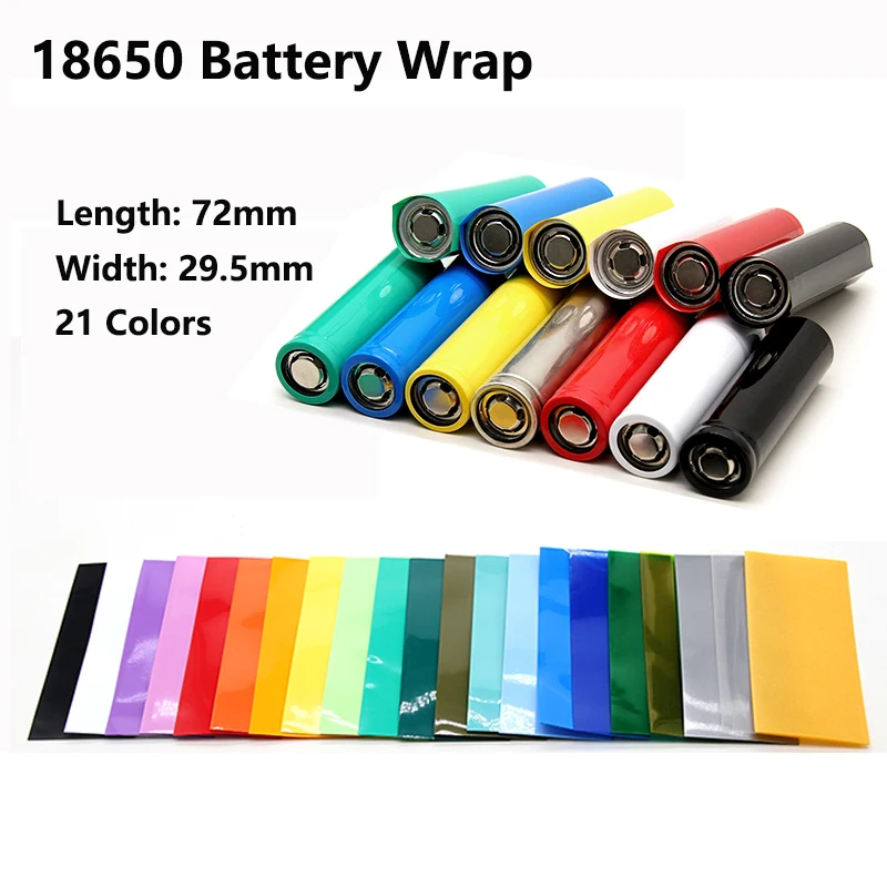 

18650 PVC Batteries Wrap Case Tape Precut Shrinkable Sleeve Tubing Thermoretractile Pipe Cover Heat Shrink Tube Battery Film