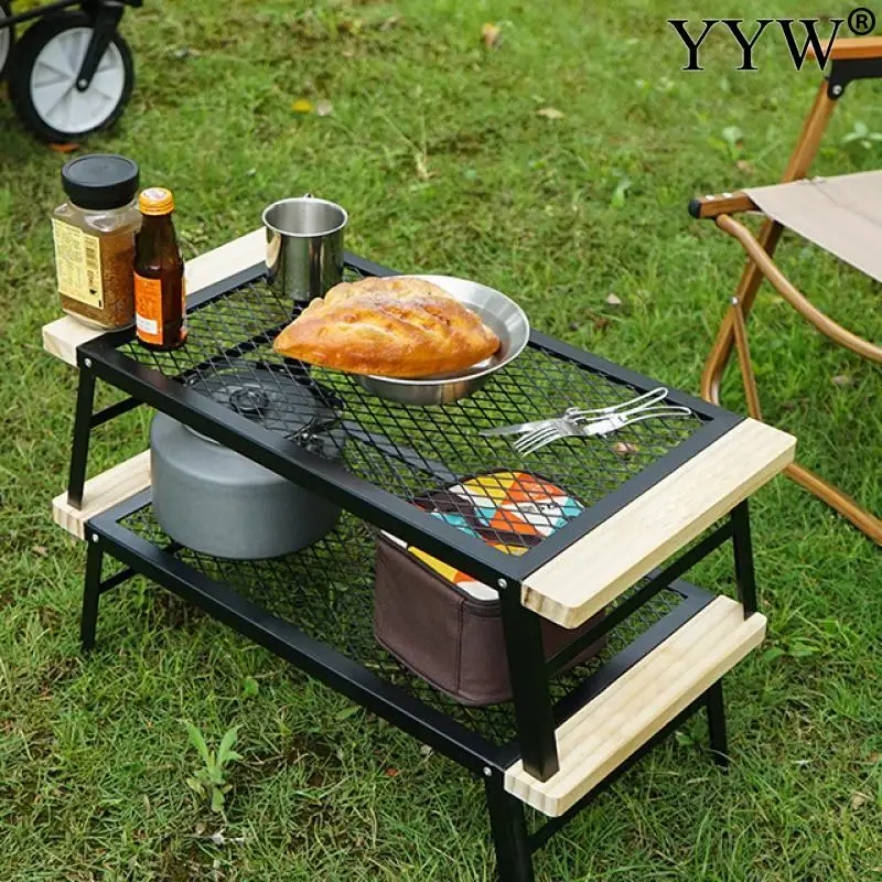 

Foldable Table Durable Portable Tables Outdoor Barbecue Picnic Bbq Travel Computer Bed Desk Hiking Travel Picnic Bbq Pine Iron