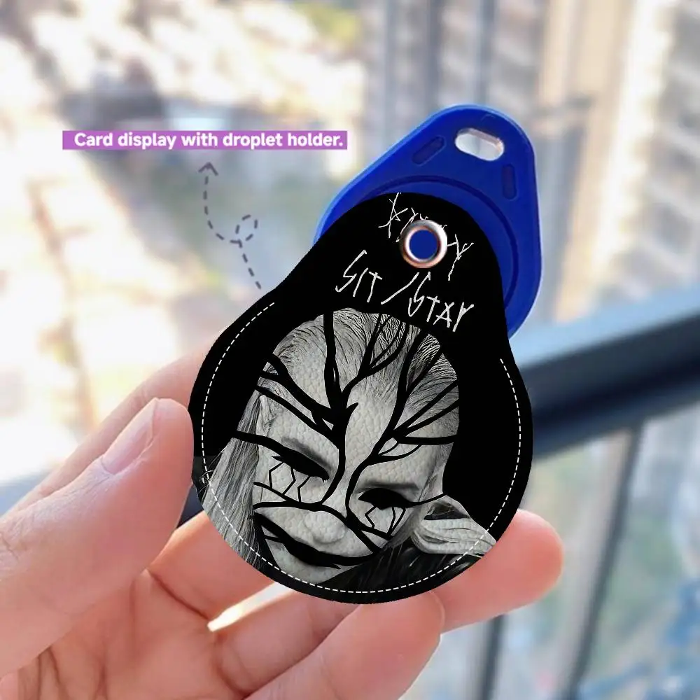 Album I Disagree By Poppy Mini Water Drop Shape Community Access Card Holder Elevator Card Sensor Drop Card Protector Keychain