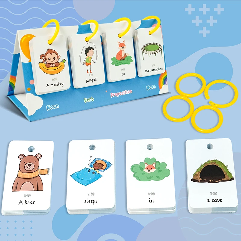 Sentence-Making Exercises Flip Chart Sentence Educational Learning Tool Vocabulary Building Special Education Speech Therapy