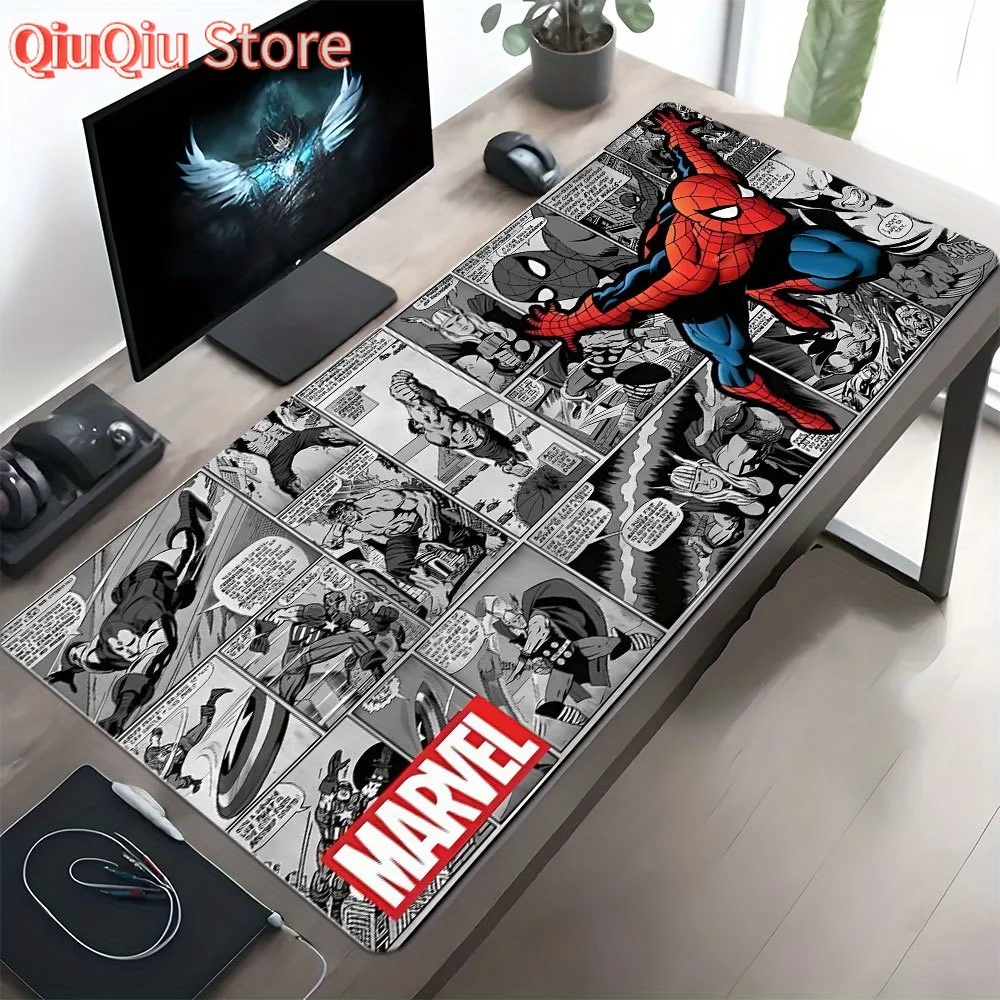 

1pc Marvel Spider-Man Polyester Mouse Pad - Oversized Multi-Functional Desk Mat for Laptop, Keyboard, Writing, Countertop - Idea