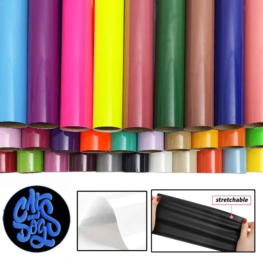 Easy To Cut 3D Puff Heat Transfer Vinyl DIY Craft Supplies HTV Printing Iron on Vinyl 25*30CM PU Weed HTV Vinyl Press Machine
