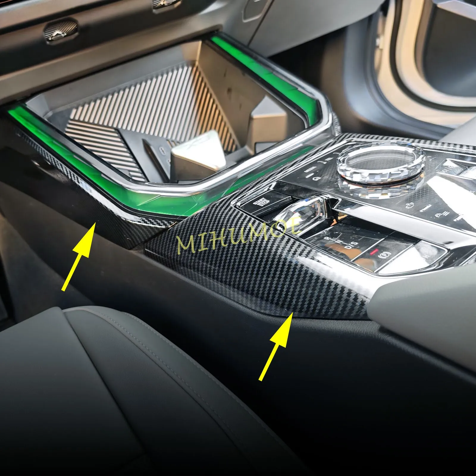 

Interior Center Console Trims Stylish Gear Shift Panel Surrounds For BMW X3 2025 2026 Carbon Fiber Accessories
