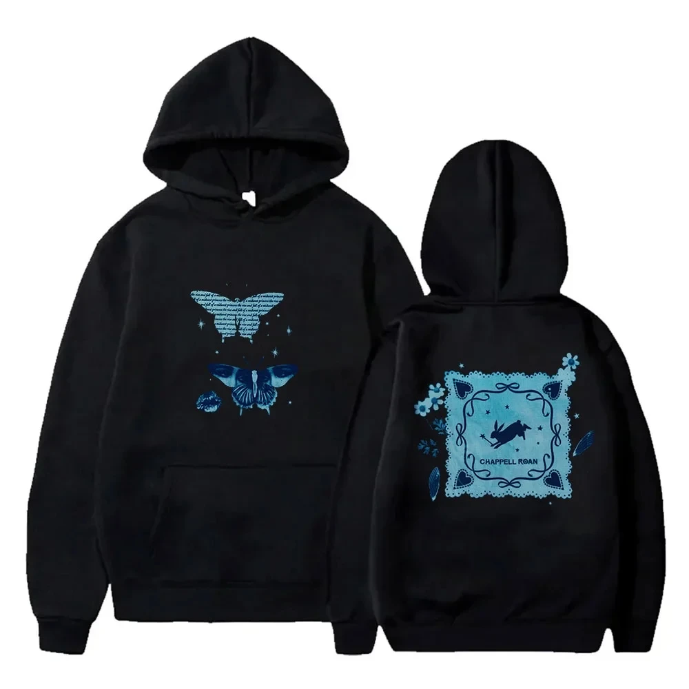 

Толстовки с капюшоном Chappell Roan Butterfly Midwest Princess Tour Merch, пуловеры для женщин и мужчин, модные толстовки