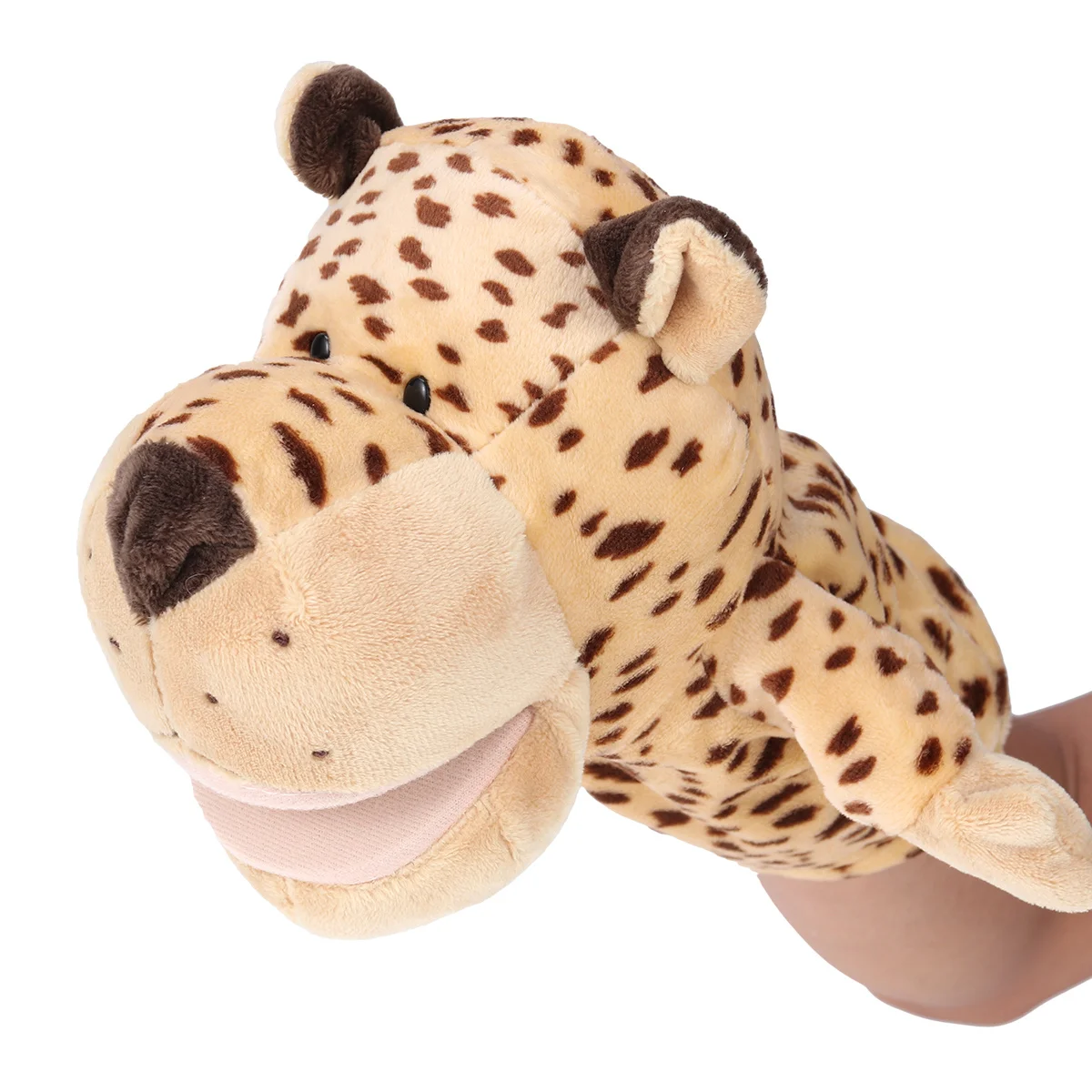 Hand Puppet Leopard Soft Animal Educational Interactive Play Improve Imagination Communication Skills Boys Girls