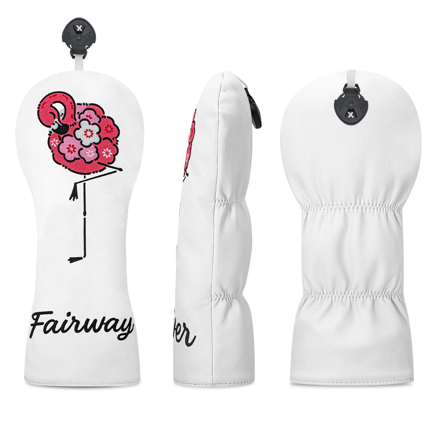 غطاء حماية لنادي الجولف، تصميم فلامنغو وردي، إكسسوارات جولف، مقاوم للغبار ومتين، يوفر أفضل حماية