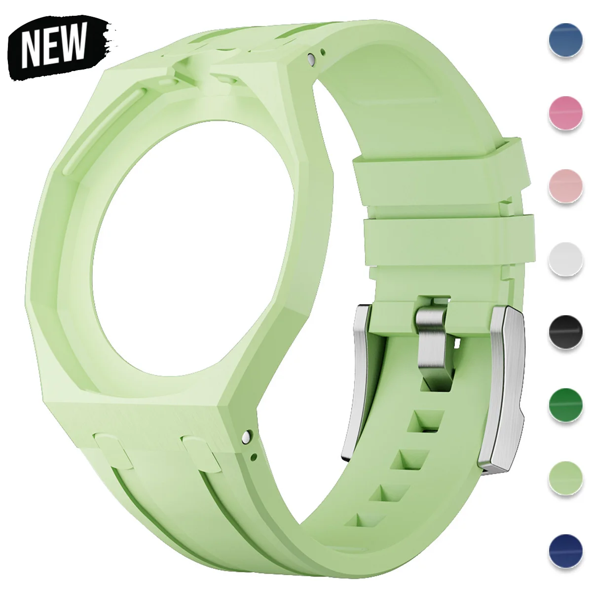 Soul Cool Ceramic Modification Kit For Swatch x AP Royal POP Biomaterials Watch Case Strap For 3 Clock 12 Clock