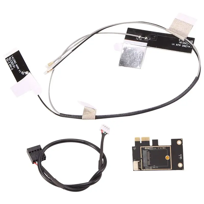 M.2 Wifi Adapter M2 NGFF Key A E To Pci Express PCI-E 1X NGFF Support 2230 Wireless Network Card For AX200 9260AC 8265AC