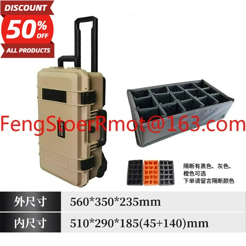 Plastic Toolbox Photographic Equipment Trolley Case Equipment 21 Inch Boarding Case Safety Case