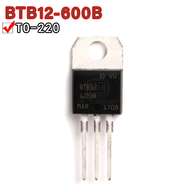 10pcs BTB10-600B TO-220   BTB10-800B BTB12-600B  BTB12-600C BTB12-800 BTB04-600SL BTB04-800SL BTB06-600B BTB08-600 BTB06-800