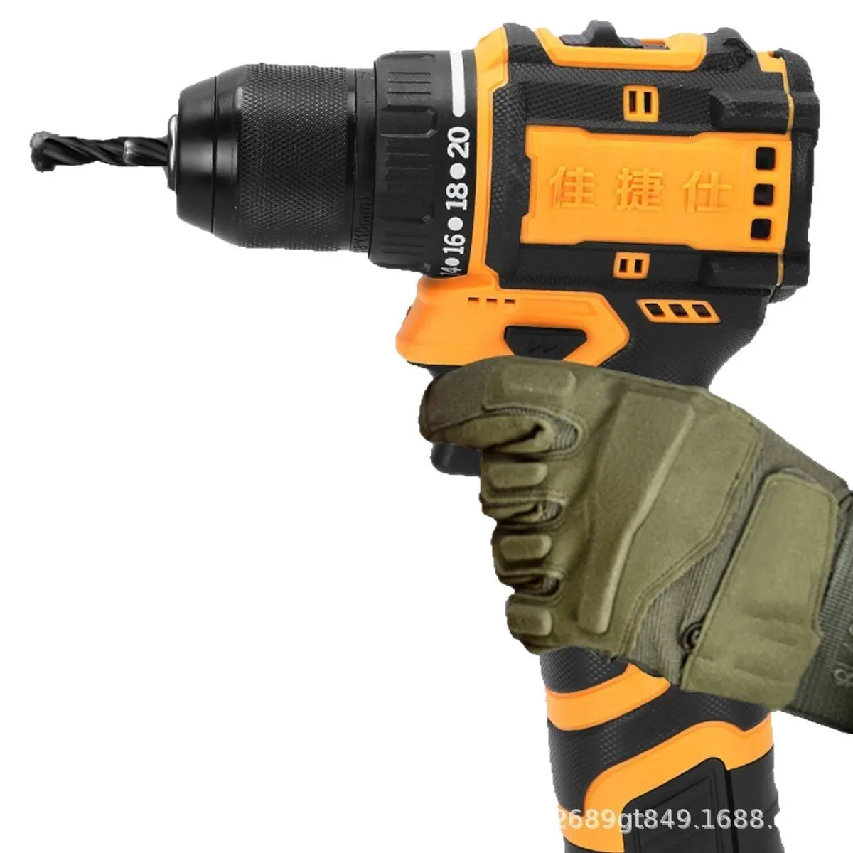 

Lithium battery drill JL03-10/16V hardware power tool drilling fastening hand drill, brushless lithium battery drill