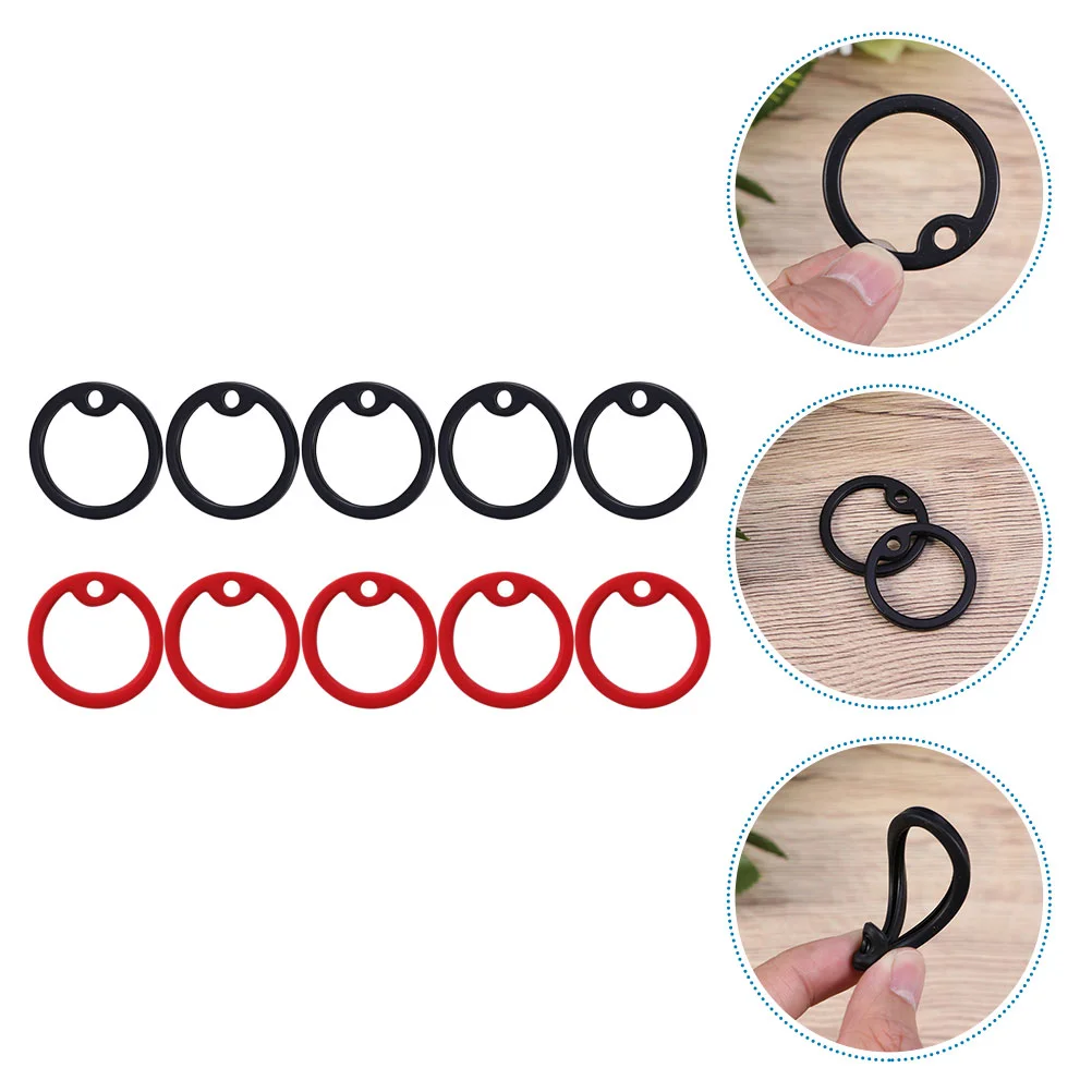 10 Pcs Dog Tag Muffler Ring Pet ID Hoop Mute Dog's Clothes Silica Gel Name