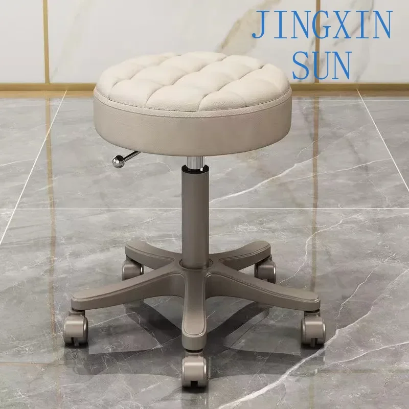 Aesthetic Barber Chairs Professional Portable Rotating Chair Beauty Salon Styling Wheels Mocho Cadeira Barber Equipment MQ50BC