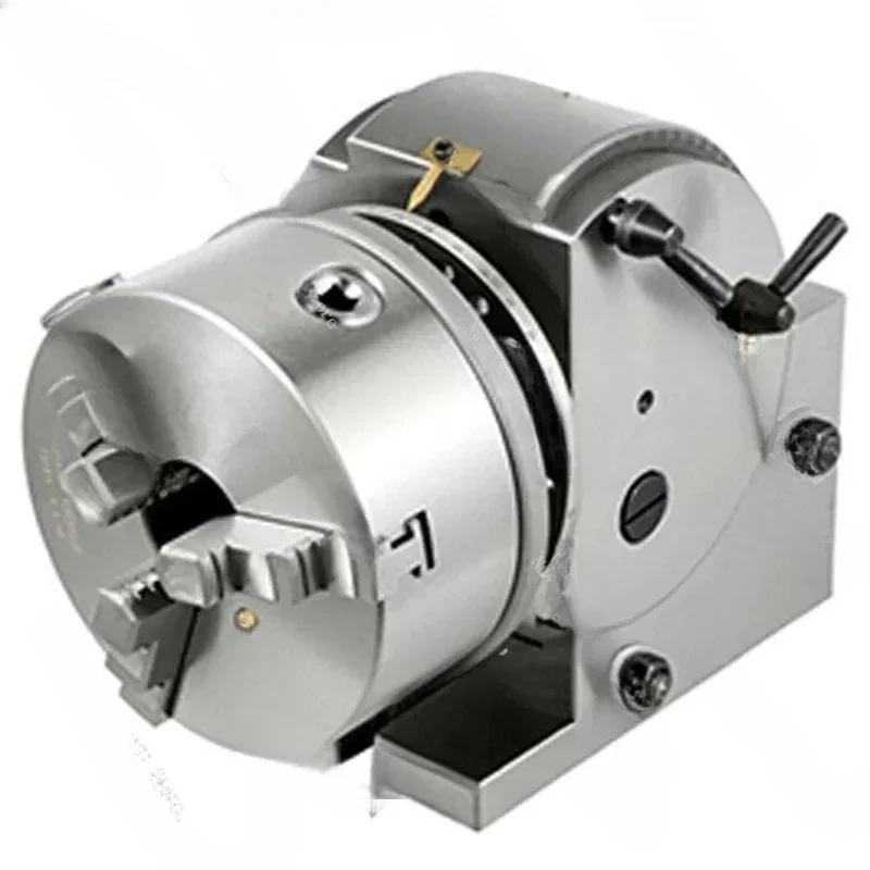 BS-0-5 Dividing Head Indexing Head Semi Universal with Indexing Plates, Tailstock & 125mm 3-Jaw Chuck for Drilling Milling