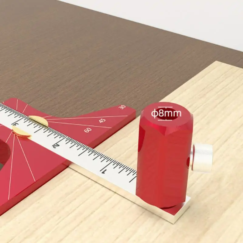Woodworking Scriber Marking Ruler Precise Drawing Sliding Aid T Carpenter Square Ruler T-Type Woodworking Ruler For Home Factory