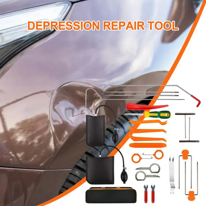 

Car Dent Puller Hooks Fender Edge Hook Professional Auto Dent Repair Rods Kit Car Door Edge & Auto Body Repair Tools For Auto