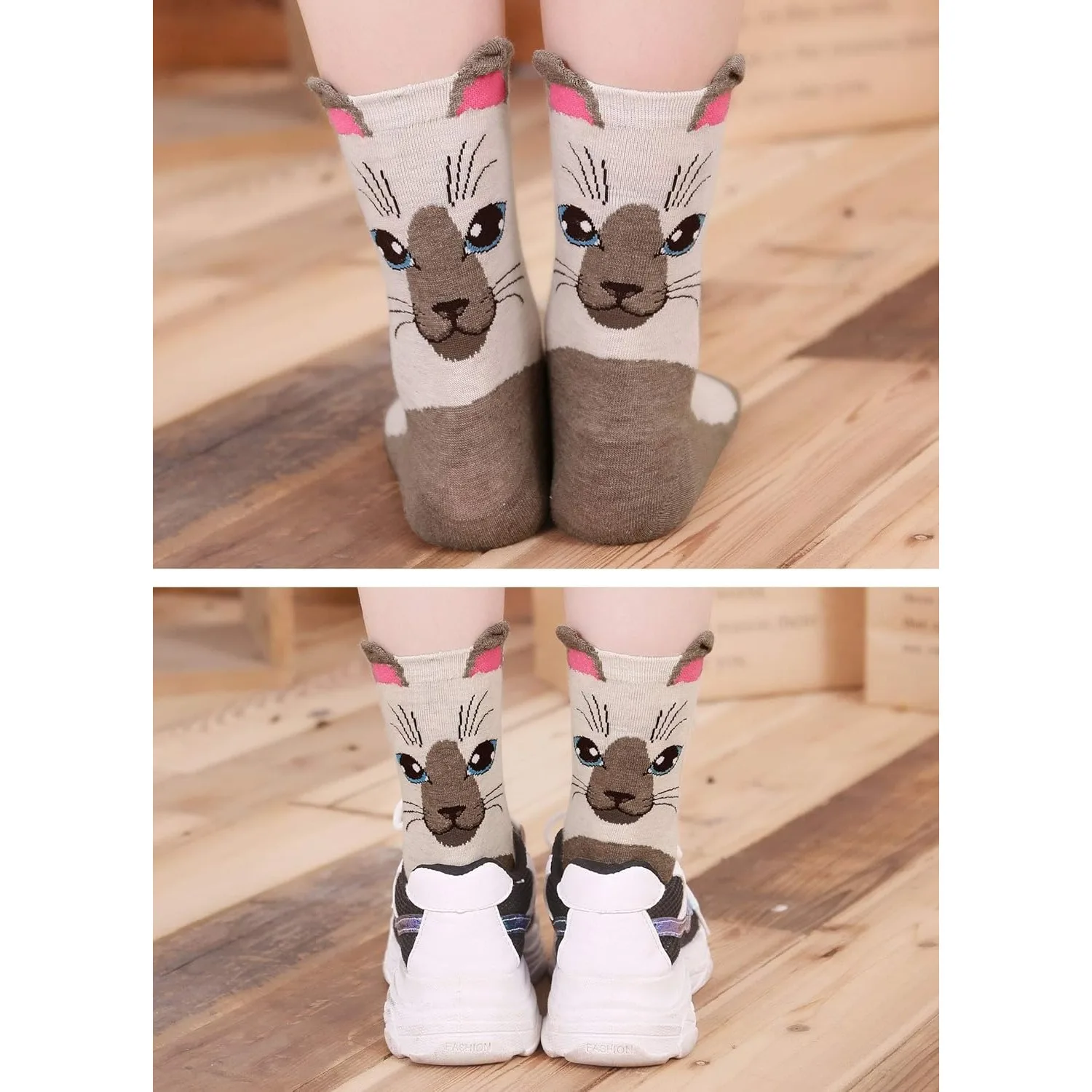 5 Pairs Kawaii Cotton Short Socks Dog Cat Cartoon Women Socks Cute Low Cut Ankle Korean Japanese Fashion Socks Girl