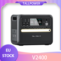 TALLPOWER V2400 Portable Power Station 2160Wh LiFePo4 Solar Generator 2400W AC Output Adjustable Input Power UPS Function