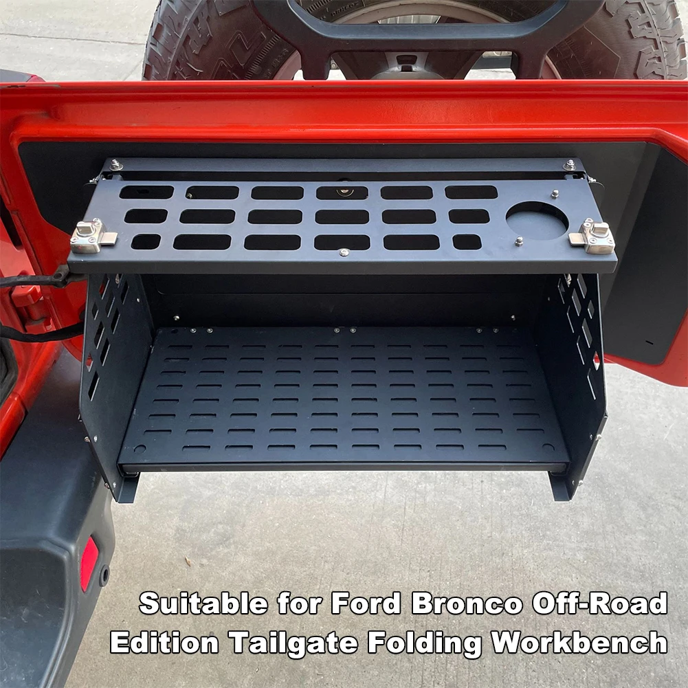

Tailgate Table Rear Door Foldable Shelf Foldable Molle Panel for Ford Bronco