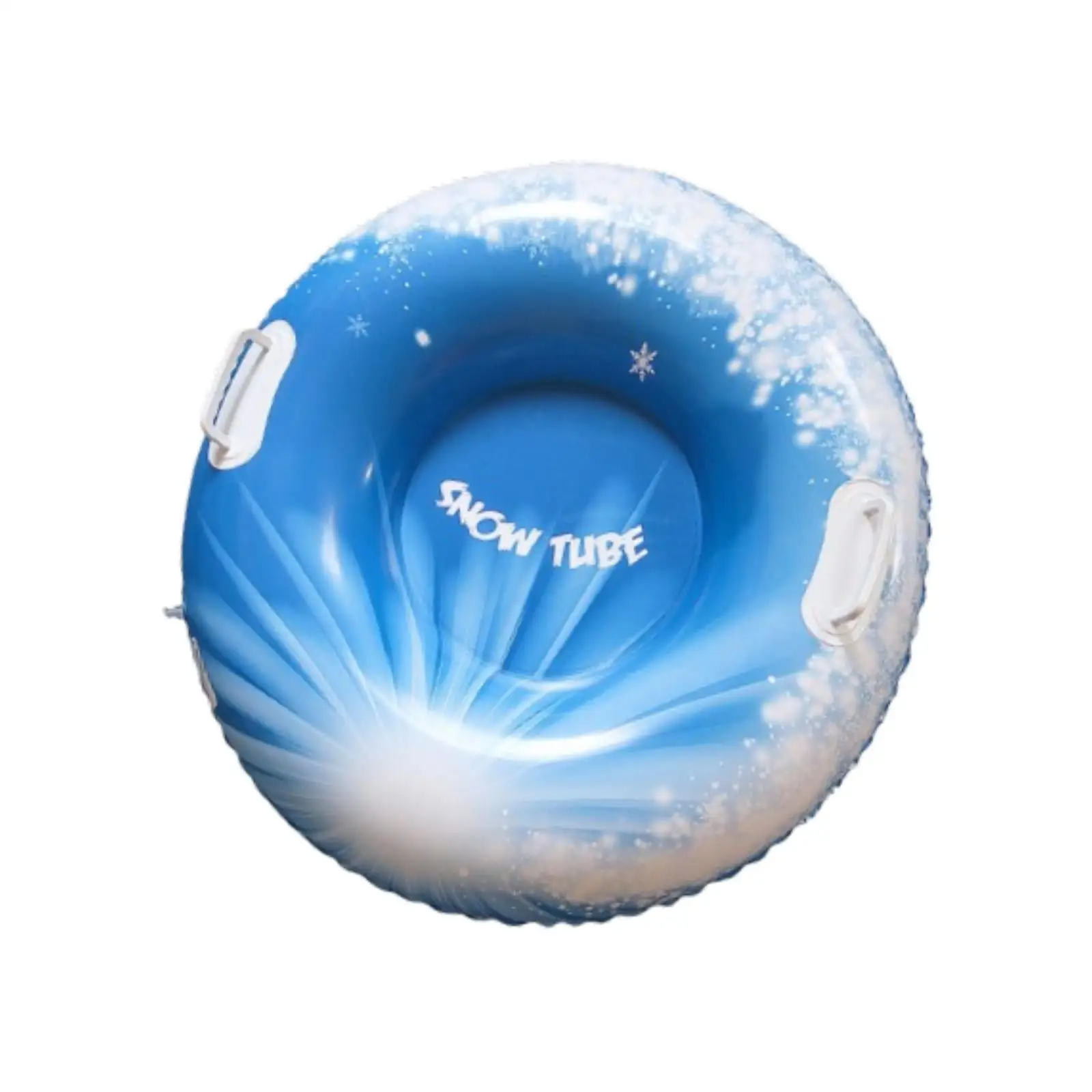 

Inflatable Tube with Handles Duty Gift Portable Skiing Tube Inflatable Sled for New Year Sports Holiday