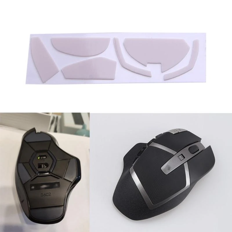 

HX6A 1Set for G602 Mouse Skates Mice Upgrade Curved Edges Mouse Feet Pad