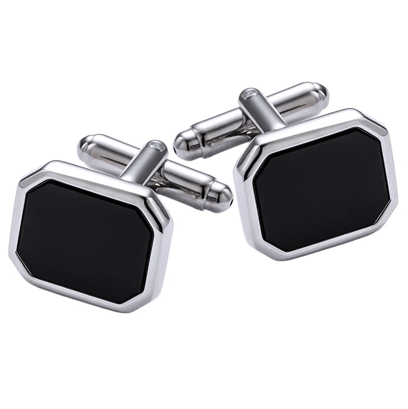 KFLK Jewelry shirt Fashion cufflink for mens Brand  Black cuff link Wholesale bouton High Quality Luxury Wedding guests