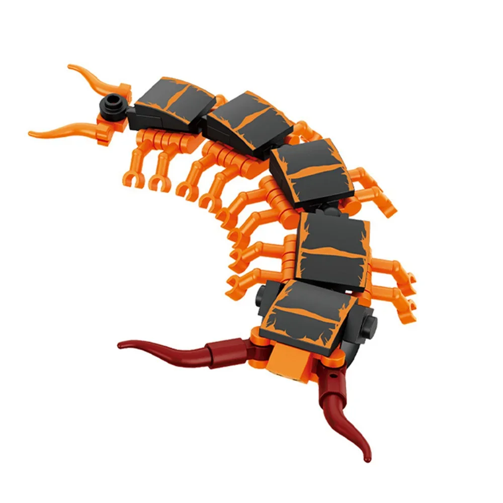 Moc inseto modelo animal abelha formiga borboleta críquete gafanhoto conjunto blocos de construção diy crianças quebra-cabeça montar brinquedos menino presente do miúdo