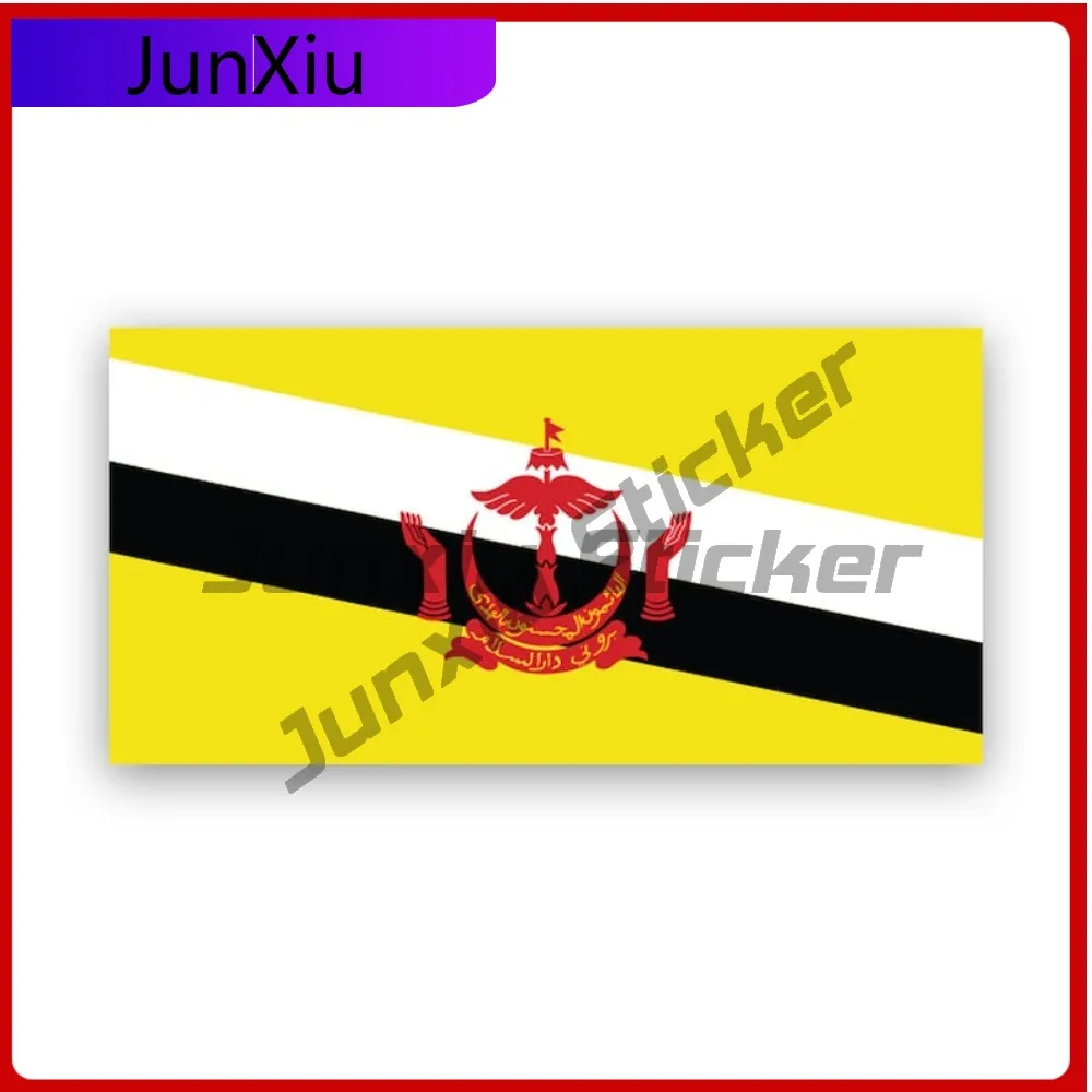 

Bruneian Flag Sticker Waterproof Outdoor Decals Funny Car Waterproof Vinyl Decal For Outdoor Safety Warnings Outdoor Fun Outdoor