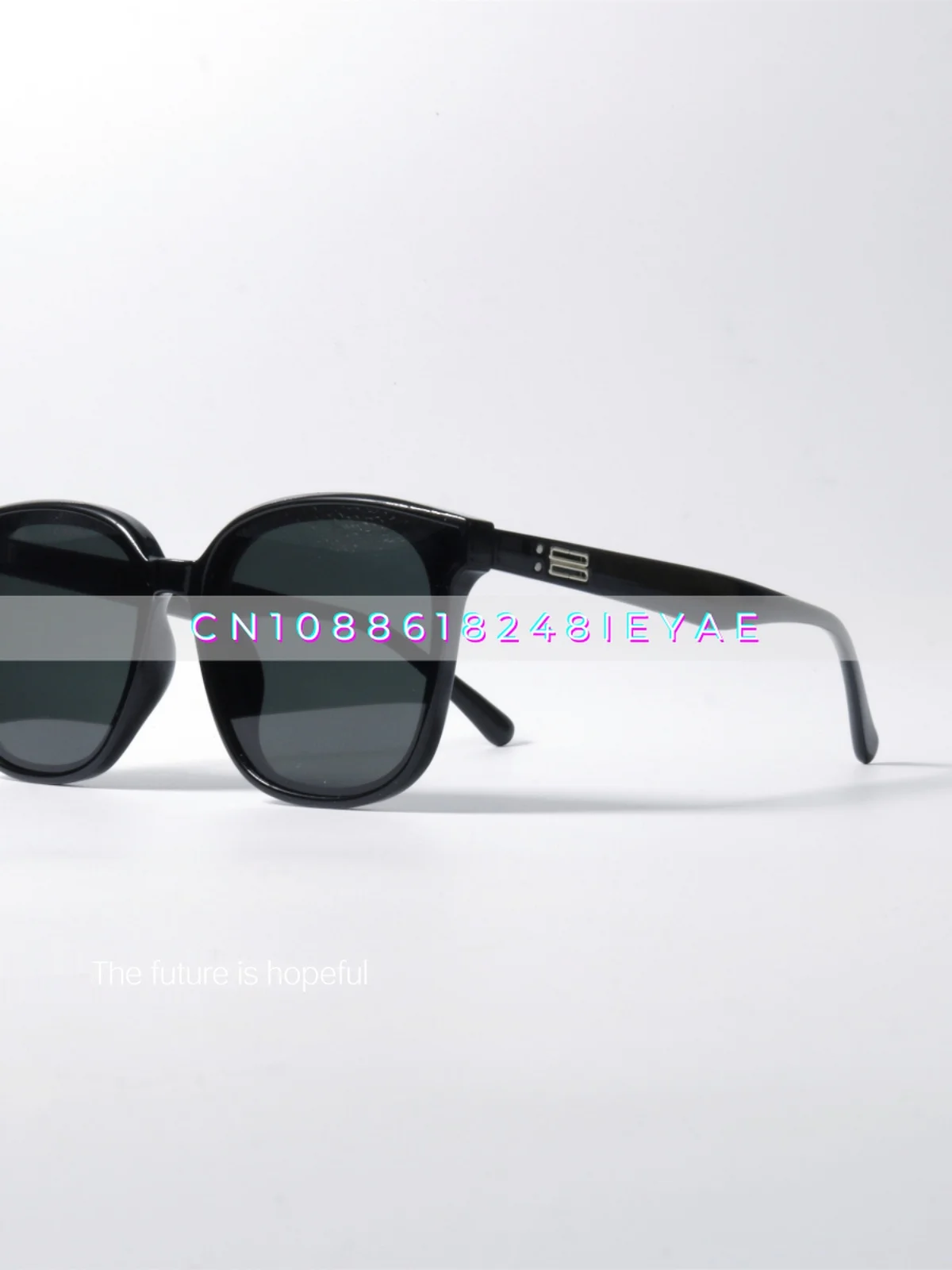 GM Style Minimalist Black Sunglasses Uv400 Anti-ultraviolet Radiation Versatile Sunset Tea Polarized Sunglasses