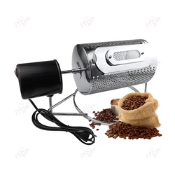 ITOP Coffee Roaster Capacity 100-250g Coffee Bean Roasting Machine 30RPM 14W Rotate Motor 110V 220V No Heating