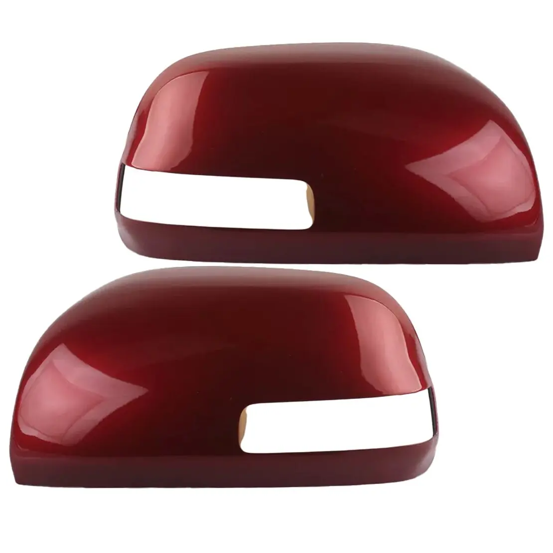 1 Pair Side Rear View Mirror Cover Trim Fit for Toyota RAV4 2006 2007 2008 2009 2010 2011 2012 Red