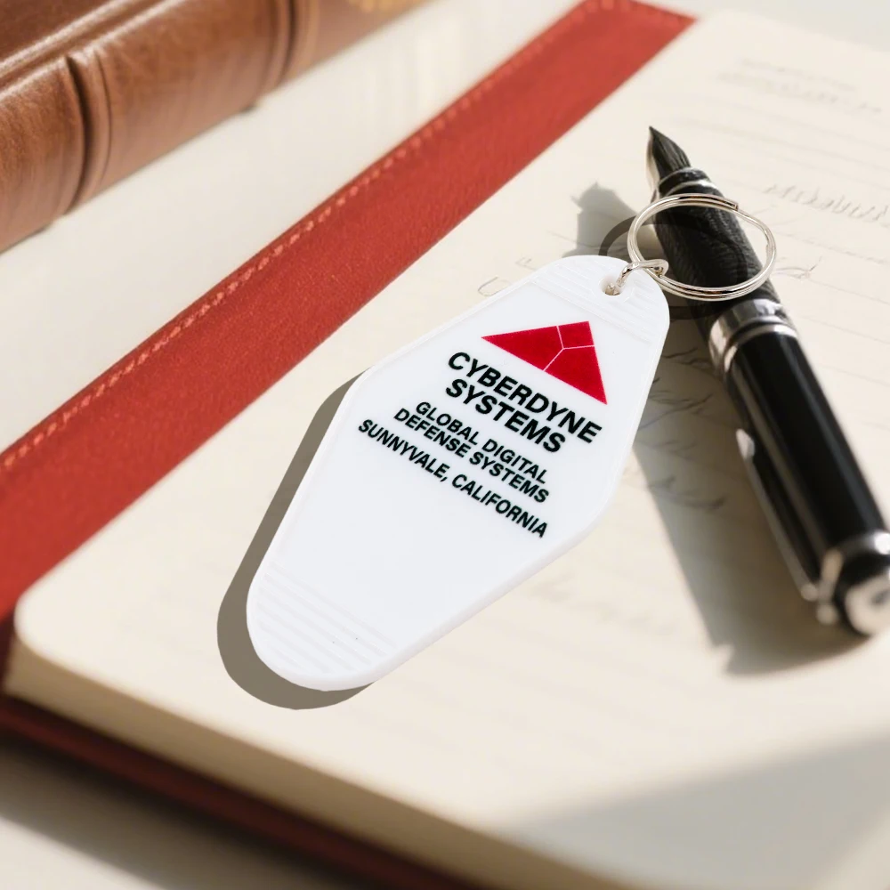 Cybeerdyne Global Defence T-1000 المفاتيح Sunnyvale كاليفورنيا كيرينغ الخيال العلمي فيلم مستوحاة موتيل مفتاح العلامة الملحقات المجموعة