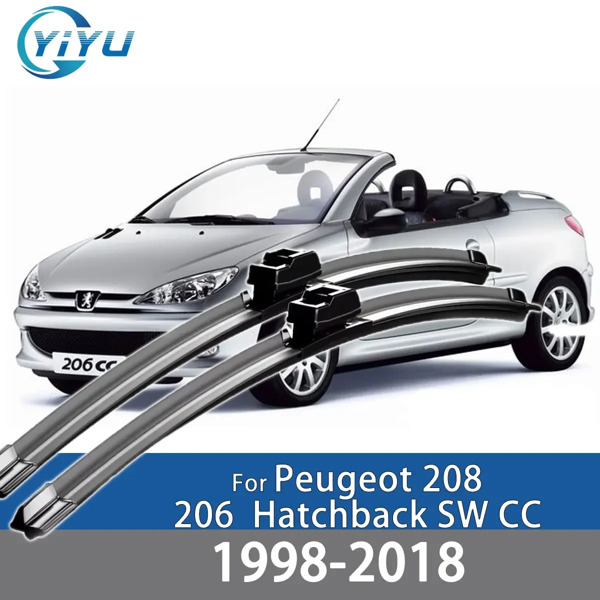 

2 шт. передних дворников для Peugeot 208 206 Hatchback SW CC 1998-2018, аксессуары для лобового стекла