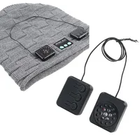 Music Beanie With Light Wireless 5.3 Stereo Bluetooth Hat Movement Module Headphones USB Rechargeable Caps Unique Tech Gifts