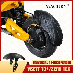 Universal Carbon-Fiber-Pattern Mudguard for VSETT 10+ MUKUTA 10 Plus ZERO 10X KAABO Mantis 10-Inch Electric Scooter Fender Wing